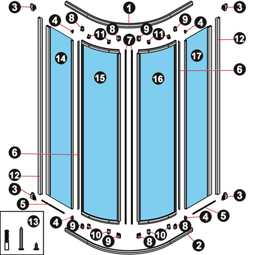 NOVELLINI exploded view STAR 2.0 R
