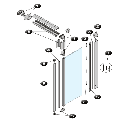 NOVELLINI exploded view SUN 1