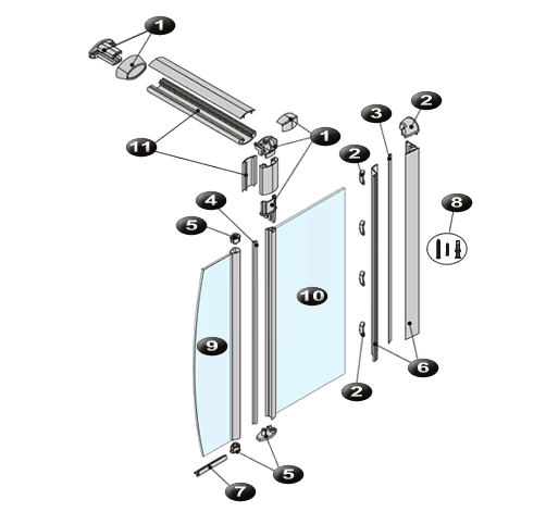 NOVELLINI exploded view SUN 2