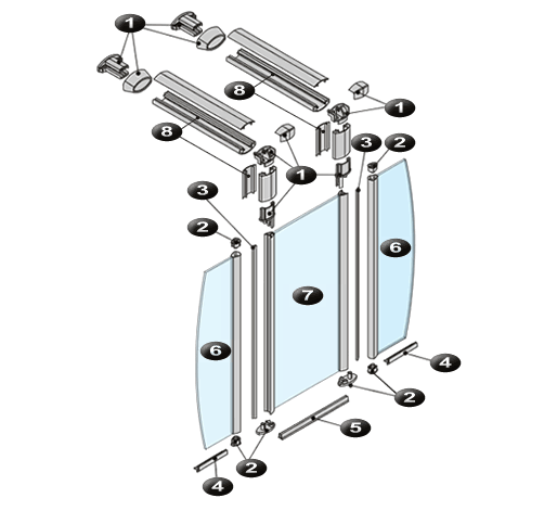 NOVELLINI exploded view SUN 4