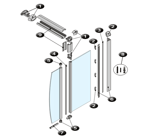 NOVELLINI exploded view SUN V