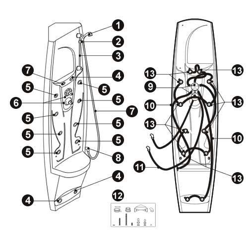 NOVELLINI exploded view SWEET 15F