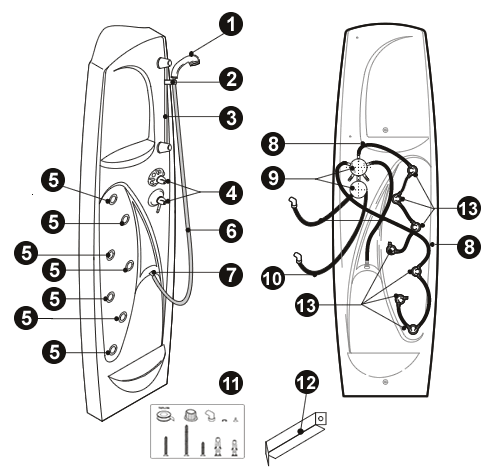 NOVELLINI exploded view SWEET 3