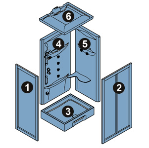 NOVELLINI exploded view TANGO 2P100