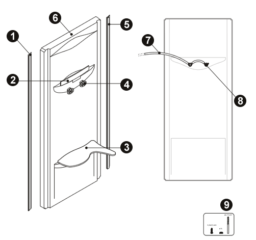 NOVELLINI exploded view TANGO 2P100 LATO DX
