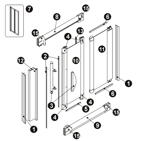 NOVELLINI-Explosionszeichnung TANGO 2P120 BOX SX