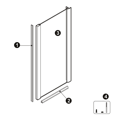 NOVELLINI exploded view TANGO S2F100 BOX SX