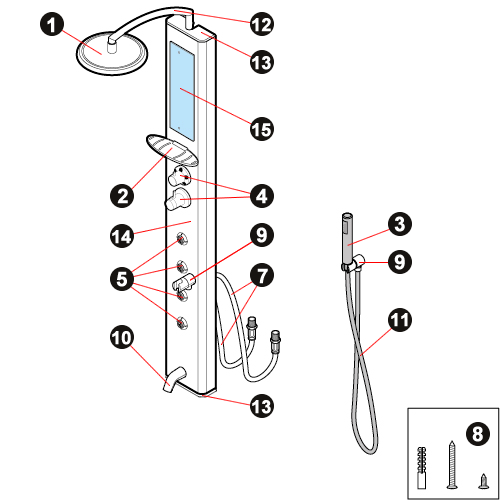 NOVELLINI exploded view THINK2MECC