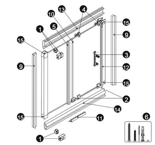 NOVELLINI exploded view VISION 2P