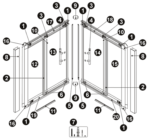 NOVELLINI exploded view VISION A