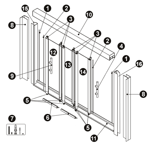 NOVELLINI exploded view VISION P