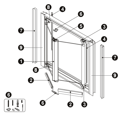 NOVELLINI exploded view VISION S