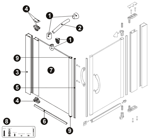 NOVELLINI exploded view YO1GF1900DF