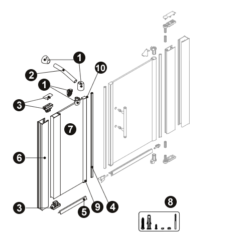 NOVELLINI exploded view YO1GFL1900DXF