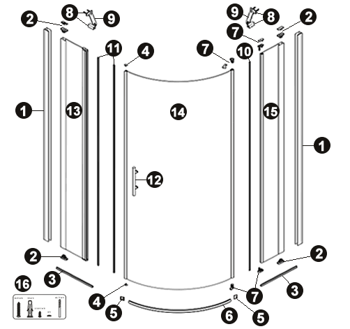 NOVELLINI exploded view YOUNG R1