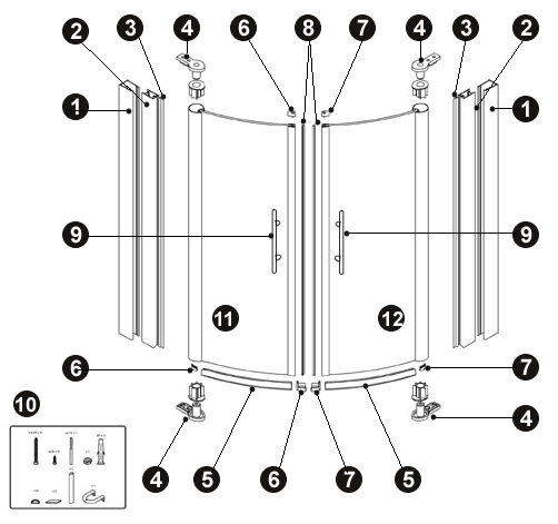 NOVELLINI exploded view YOUNG LUXR2