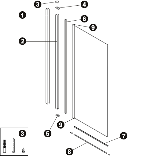 NOVELLINI exploded view YOUNG 2.0 1V