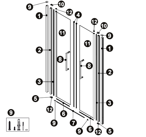 NOVELLINI exploded view YOUNG 2.0 2B