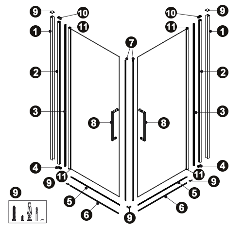 NOVELLINI exploded view YOUNG 2.0 2G