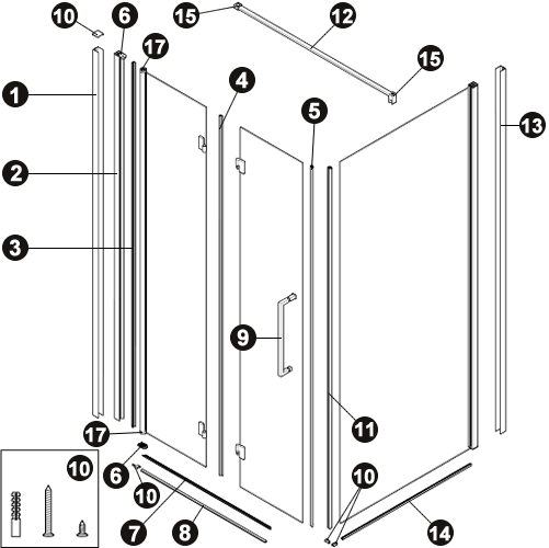 NOVELLINI exploded view YOUNG 2.0 2GS FG