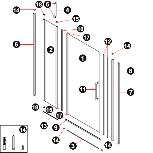 NOVELLINI exploded view YOUNG 2.0 2P