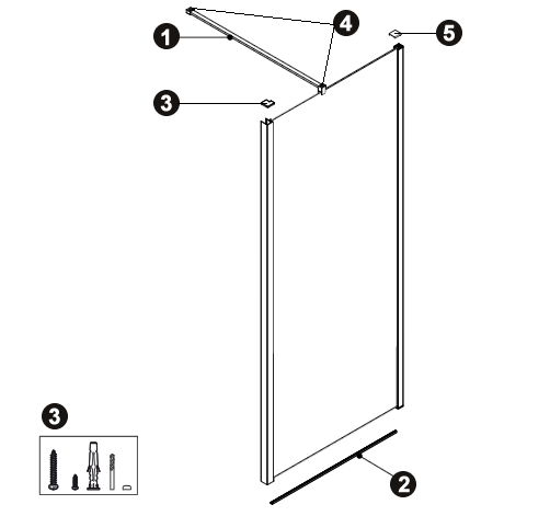 NOVELLINI exploded view YOUNG 2.0 FISSO 1B