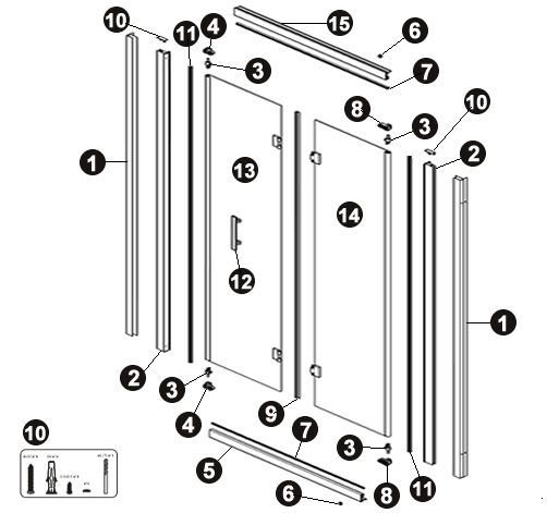 NOVELLINI exploded view ZEPHYROS S