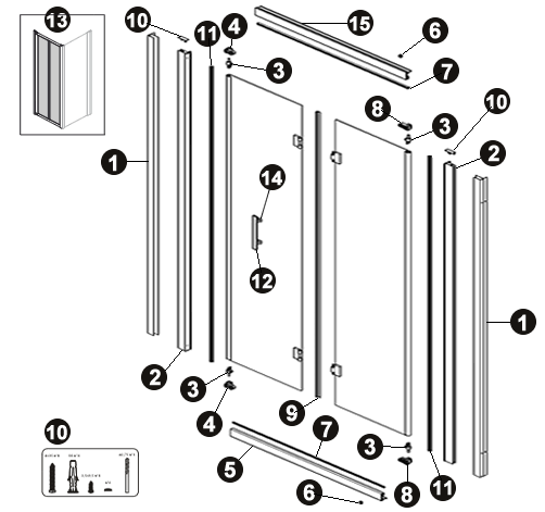 NOVELLINI exploded view ZEPHYROS S