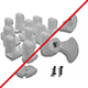 NOVELLINI spare parts TRIS PATTINI
