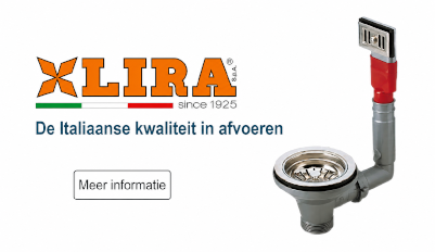  LIRA , de fabrikant gespecialiseerd in afvoeren voor spoelbakken en wastafels 